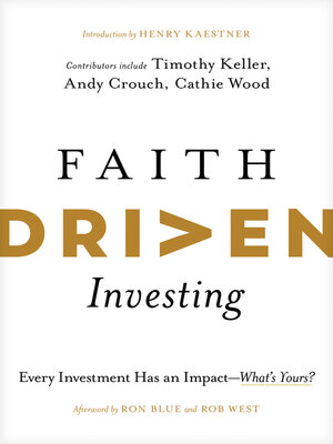 cover image of Faith Driven Investing